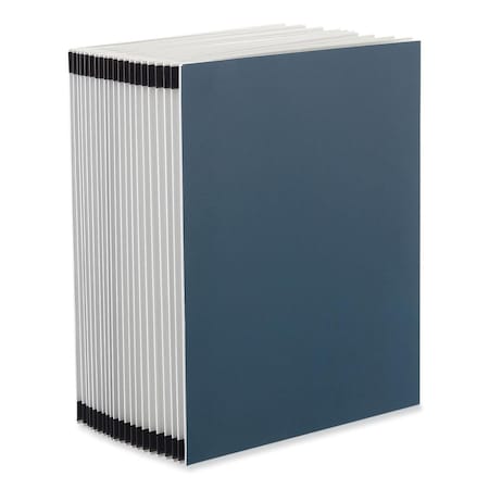 Coolcrafts Expanding Desk File - 20 Dividers - Alpha Index - Letter Size - Blue Cover CO3197831